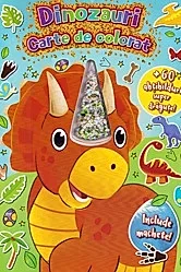 Dinozauri. Carte de colorat cu machete