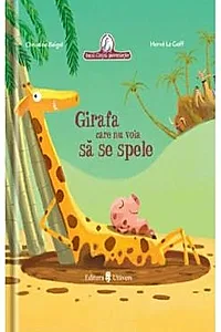 Girafa care nu voia sa se spele
