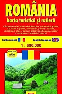 Romania. Harta turistica si rutiera