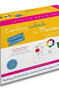 Explorez culorile cu Montessori - In Romana si in Engleza - 163 de jetoane pentru dezvoltarea vocabularului si a creativitatii