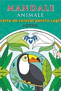 Mandale cu Animale, carte de colorat pentru copii