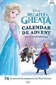 Disney. Regatul de gheata. Calendar de advent. Set cu 24 de carticele