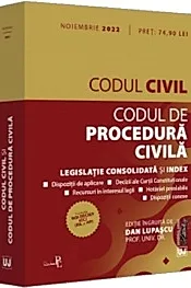 Codul civil si Codul de procedura civila: noiembrie 2022