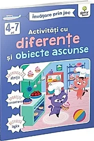 Activități cu diferențe și obiecte ascunse 4-7 ani