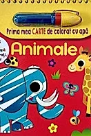 Animale - prima carte de colorat cu apa