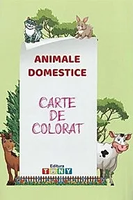 Animale domestice. Carte de colorat
