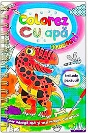 Colorez cu apa: Dinozauri + Pensula