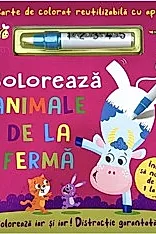 COLOREAZA ANIMALE DE LA FERMA - REUTILIZABILA CU APA