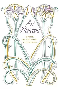 Art nouveau - carte de colorat antistres