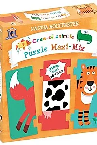 Creeaza animale - Puzzle Maxi-Mix