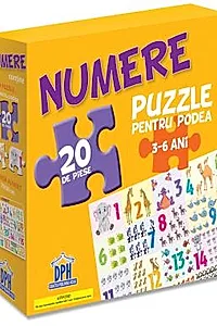 Puzzle pentru podea - Numere - 3-6 Ani