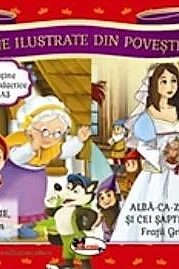 Scufita Rosie/Alba ca zapada si cei sapte pitici. Scene ilustrate din povesti