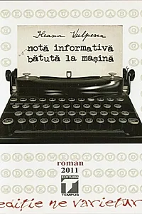 Notă informativă bătută la mașina