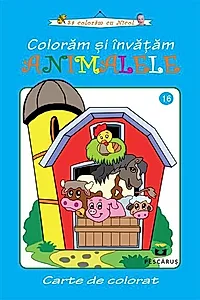 Coloram și învățăm Animalele. Carte de colorat