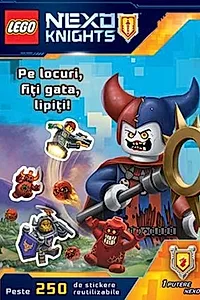 Lego Nexo Knights. Pe locuri, fiți gata, lipiți!