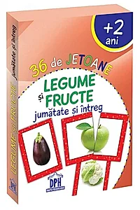 36 de Jetoane - Legume și Fructe (jumătate și întreg)
