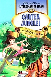 Cartea Junglei - Știu să citesc cu litere mari de tipar