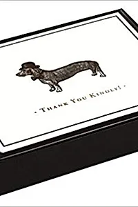 Vintage Prints Dapper Dachshund Luxe Thank You Notes
