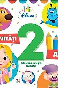 Colorează, unește, numără