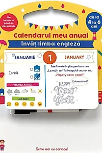 Calendarul meu anual. Învăț limba engleză de la 4 la 6 ani