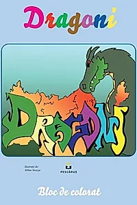 Dragoni. Bloc de colorat