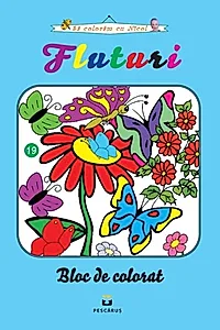 Fluturi. Bloc de colorat