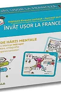 Învăț ușor la franceză. 50 de hărți mentale. Volumul II - Clasele a III-a, a IV-a, a V-a
