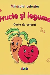 Fructe și legume. Carte de colorat