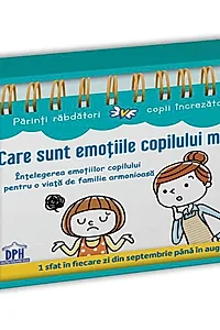 Calendar. Care sunt emoțiile copilului meu?