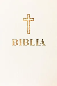 Biblia centenar (albă mare, aurie, piele ecologică)