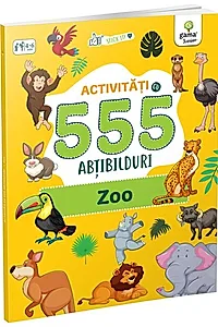 Activități cu 555 abțibilduri - Zoo. Stick it!