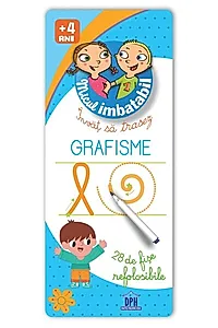 Micul imbatabil. Învăț să trasez grafisme (28 de fișe refolosibile + pix)