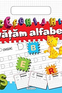 Bloc cu abțibilduri - Învățăm alfabetul
