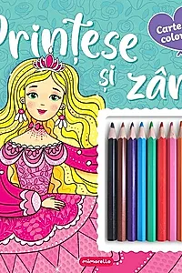 Prințese și zâne - Carte de colorat
