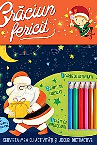 Crăciun fericit - Servieta mea cu activități și jocuri distractive
