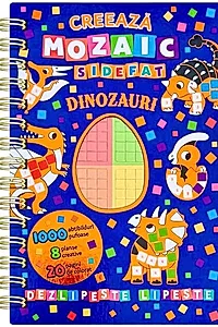 Creează mozaic sidefat - Dinozauri