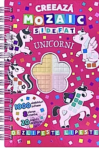Creează mozaic sidefat - Unicorni