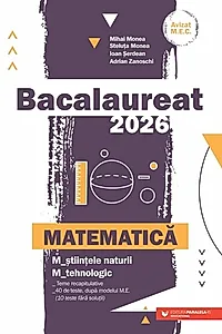 Bacalaureat 2026. Matematică. Științele naturii. Tehnologic