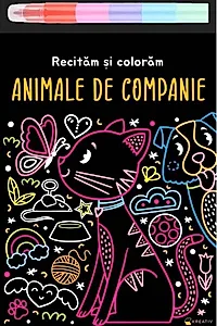 Animale de companie - Recităm și colorăm