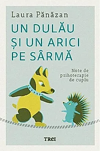 Un dulău și un arici pe sârmă