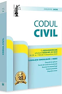 Codul civil: ianuarie 2026
