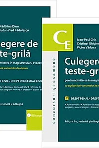 Culegere de teste-grilă pentru admiterea în magistratură și avocatură