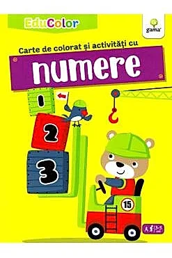 Carte de colorat și activități cu numere