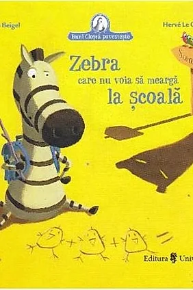 Zebra care nu voia să meargă la școală