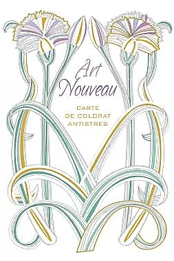 Art nouveau - carte de colorat antistres