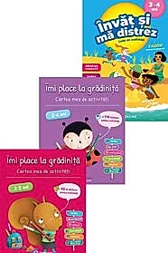 Imi place la gradinita (2-3 ani, 3-4 ani) + Invat si ma distrez (3-4 ani)
