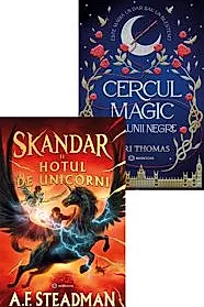Skandar si hotul de unicorni - Hardcover + Cercul magic al lunii negre