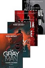 Pachet The gray Man + Regina rosie + Ingerul negru