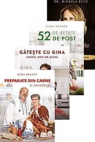 Pachet Gina Bradea - 3 Carti + Ingredientele care ne fac viata mai frumoasa
