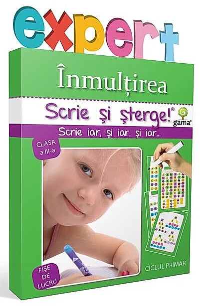 Înmulțirea. Scrie și șterge! Expert (7-10 ani)